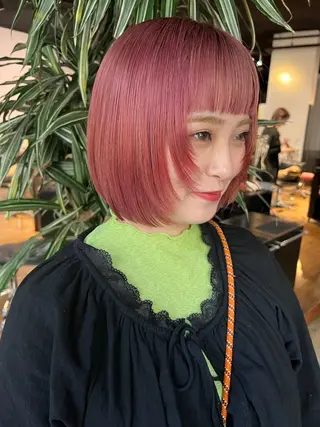 ミディアム カラー 🌈ケアブリーチ🌈 おぐまなつきのヘアスタイル
