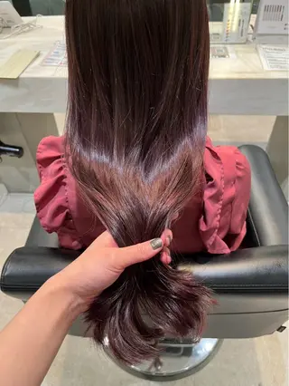 ロング カラー 🩷ダブルカラー/ 暖色カラー🌟るみのヘアスタイル