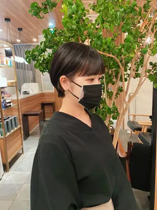 ショート カラー パーマ 🍃服部 雅哉🍃銀座◎のヘアスタイル
