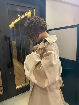 ショート YUUKI/ウルフ .ボブパーマのヘアスタイル