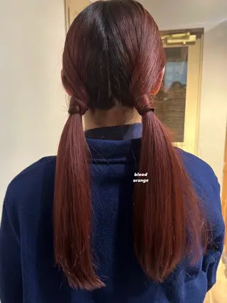 ロング カラー ヘアアレンジ 暖色カラー/レイヤー 🌙 オノユリカのヘアスタイル