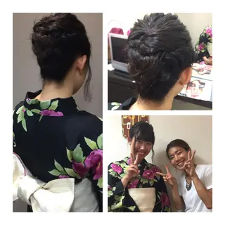ヘアアレンジ 透け感/くびれヘア/ レイヤー/カズキ🍭のヘアスタイル