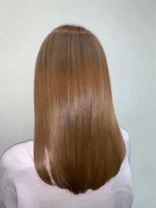 ロング パーマ ブリーチでもできる 縮毛矯正相原慎🌈のヘアスタイル