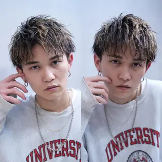 カラー メンズ 榎戸 颯汰のヘアスタイル