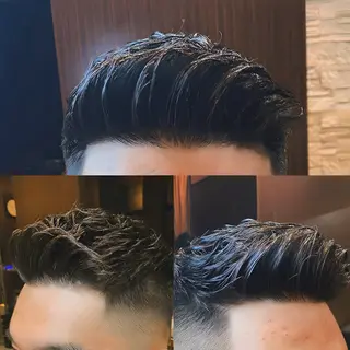 ミディアム 北川 竜也のヘアスタイル