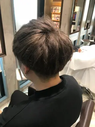 ショート カラー パーマ ヘアアレンジ メンズ キッズ ネイル マツエク・マツパ EnBlesS西宮 マンツーマン神道有基のヘアスタイル