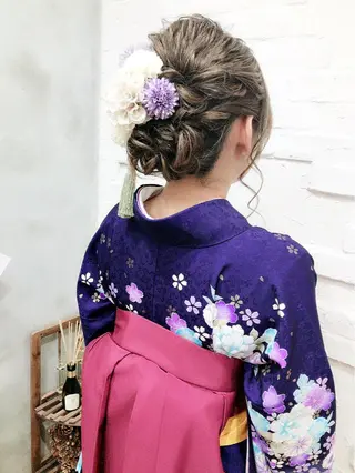 セミロング まつパ・ヘアセット ♡Chinami♡のマツエク・マツパデザイン