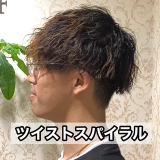 ショート パーマ メンズ メンズパーマ&メンズ 縮毛矯正/平野/渋谷のヘアスタイル
