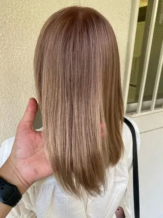 セミロング カラー ヘアアレンジ 年間1500人担当 代表 南一路のヘアスタイル