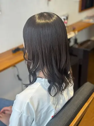 セミロング ハイトーン/デザイン カラー/新潟/りなのヘアスタイル