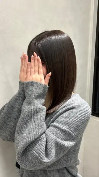 セミロング カラー 彩華 🎀 西梅田美容室のヘアスタイル