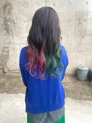 ロング カラー 日高 香織のヘアスタイル