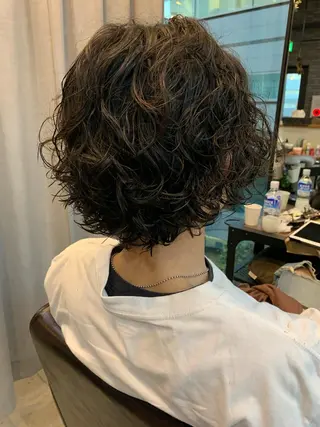 パーマ メンズ 石川 葵のヘアスタイル