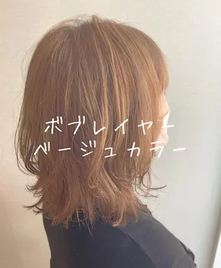 ミディアム カラー NOPPO 和泉市 美容室／奥村　飛鳥のヘアスタイル