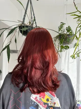 ミディアム 切りっぱなし/髪質 改善矯正/さやか🫧のヘアスタイル