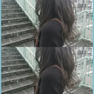セミロング 今中 小百合のヘアスタイル