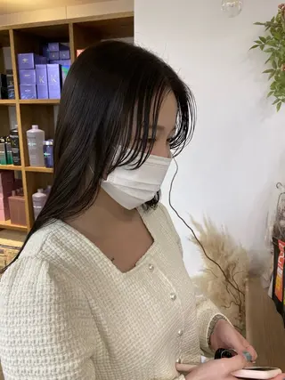 ロング カラー 縮毛矯正/髪質改善 インナーカラーせいぎのヘアスタイル