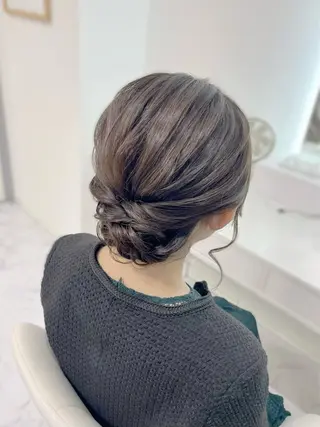 ミディアム ヘアアレンジ ヘアセット専門店 Rのヘアスタイル