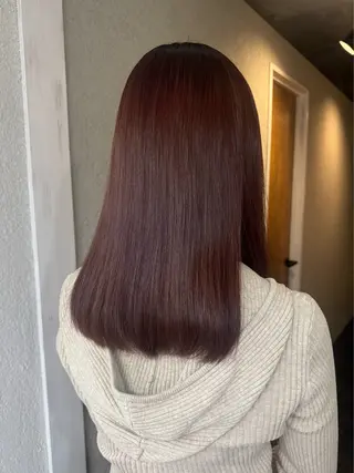 セミロング カラー ラベンダーカラー/ レイヤーカットAyaのヘアスタイル