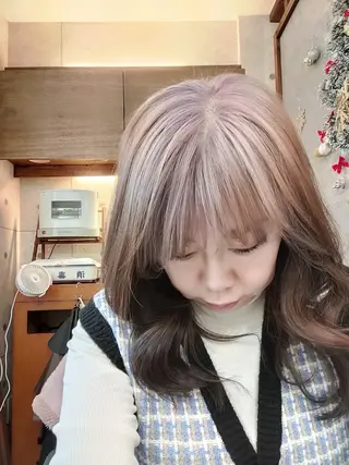 ヘアアレンジ ショート カラー HempBeauty 浅野アサミのヘアスタイル