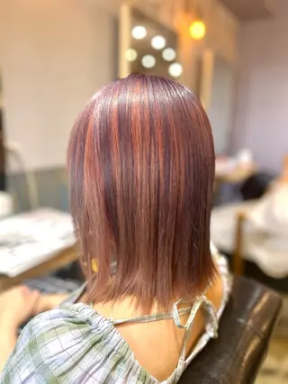 ミディアム 園田 彩音のヘアスタイル