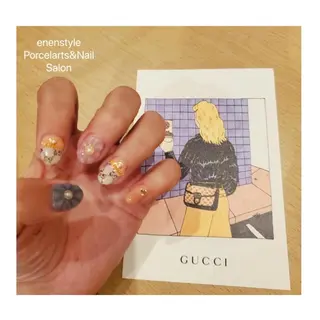 ミディアム ネイル 👑enen style👑のネイルデザイン