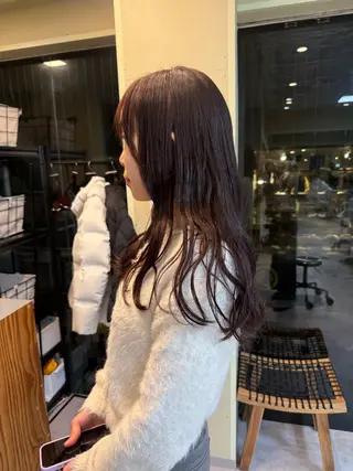 セミロング カラー 伶風/ボブ/ ハッシュカットのヘアスタイル