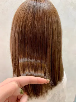 ミディアム 加藤 遥花のヘアスタイル