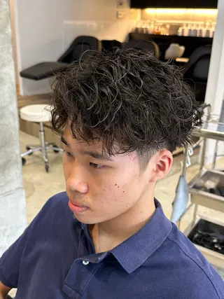 ショート パーマ メンズ 倉持誠也 ショートスタイル特化のヘアスタイル