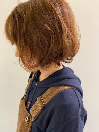 ショート パーマ 田中 あやなのヘアスタイル