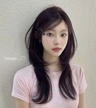 ロング レイヤーカット/髪質 改善/momo🎀のヘアスタイル