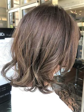 ミディアム カラー ニシダヒカリ🌙 髪質改善×似合わせのヘアスタイル