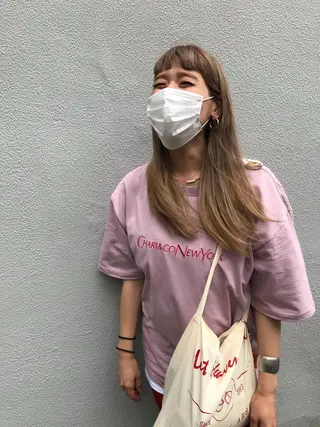 ロング さの あやねのヘアスタイル