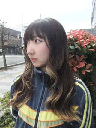 ロング カラー レイヤー/似合わせ/ yuan⟡.·のヘアスタイル