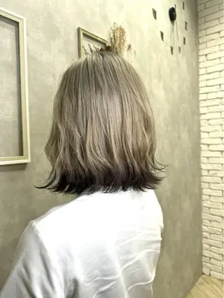 ミディアム カラー デザインカラー/ ジュンナのヘアスタイル