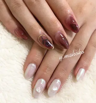 ネイル パラジェル有/ 長さだし/mahoのネイルデザイン