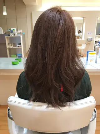 セミロング ロング カラー タジマ ヤスヒサのヘアスタイル