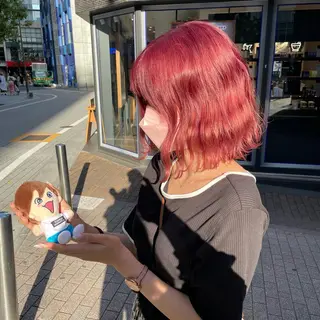 ミディアム カラー ゆう🫧 透明感/ハイトーンのヘアスタイル