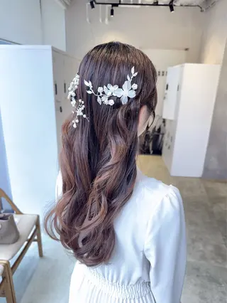 ヘアアレンジ 透明感カラー✨艶髪 制作🌱山根あゆみのヘアスタイル