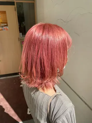 ミディアム カラー 大石 陽菜のヘアスタイル