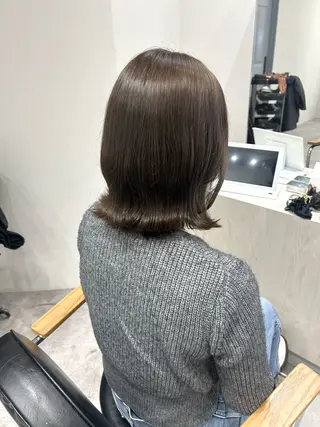 ミディアム カラー ヘアアレンジ ボブ /ニュアンス/ satomi🧸💖のヘアスタイル