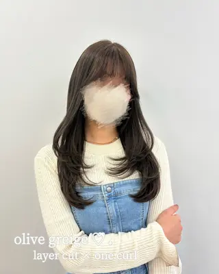 ロング カラー 🥂上品ワンホンヘア 🥂nozomiのヘアスタイル