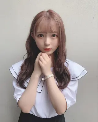 セミロング カラー 矢野 晃平のヘアスタイル