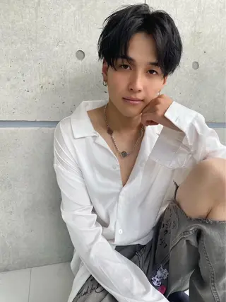 ミディアム カラー メンズ 【メンズサロン】 BLUCK 横浜のヘアスタイル