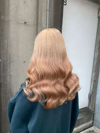 ロング カラー ヘアアレンジ 🩵色落ち可愛い 寒色カラー🩵のヘアスタイル