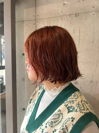 ミディアム 🤡暖色レイヤー 🤡みさきのヘアスタイル