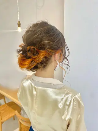 ヘアアレンジ 安永 涼のヘアスタイル