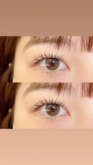 ミディアム カラー パーマ ヘアアレンジ メンズ キッズ ネイル マツエク・マツパ アイブロウ 𝑹 eyelashのマツエク・マツパデザイン