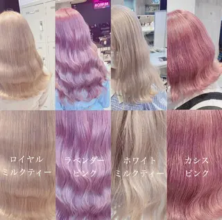 セミロング 🤍ムラ修正ブリーチ 🤍原宿/YUUのヘアスタイル
