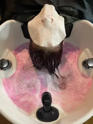 ロング カラー 縮毛・酸性ストレート 特化のヘアスタイル